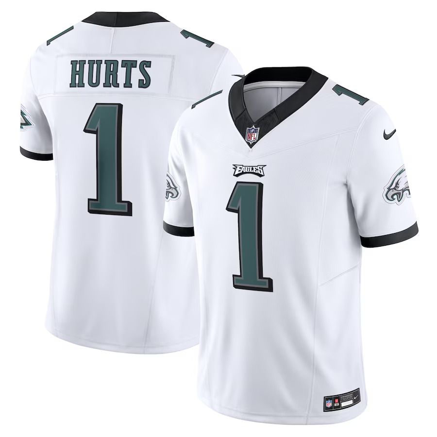 Men Philadelphia Eagles #1 Jalen Hurts Nike White Vapor F.U.S.E. Limited NFL Jersey->philadelphia eagles->NFL Jersey